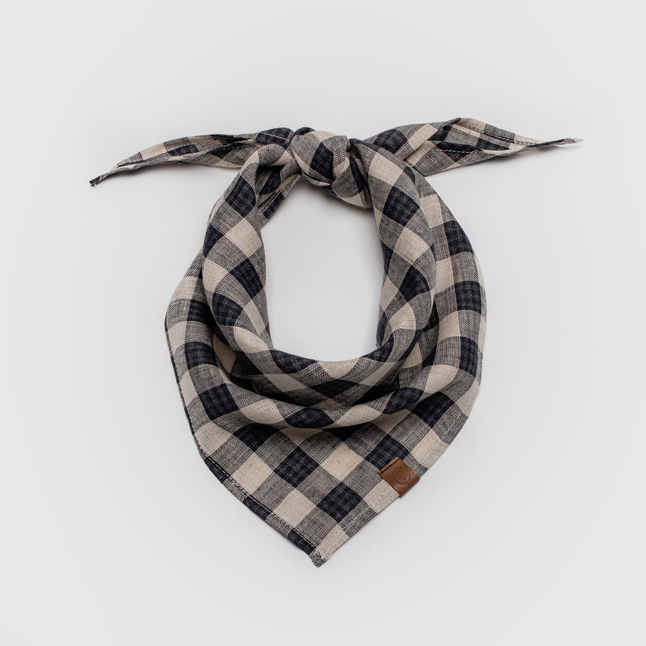 Cloud7 Bandana Check Dark Blue - Beige