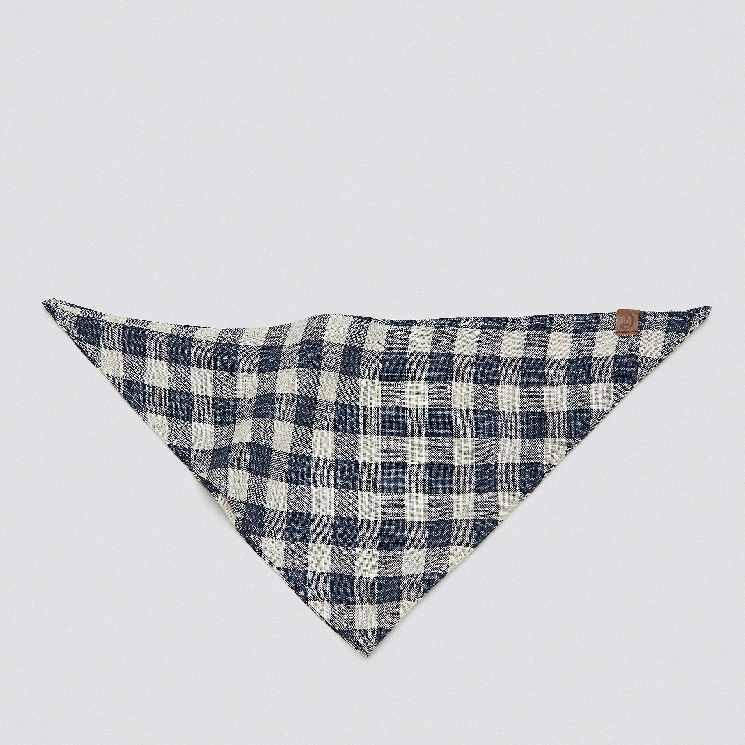 Cloud7 Bandana Check Dark Blue - Beige Halstuch