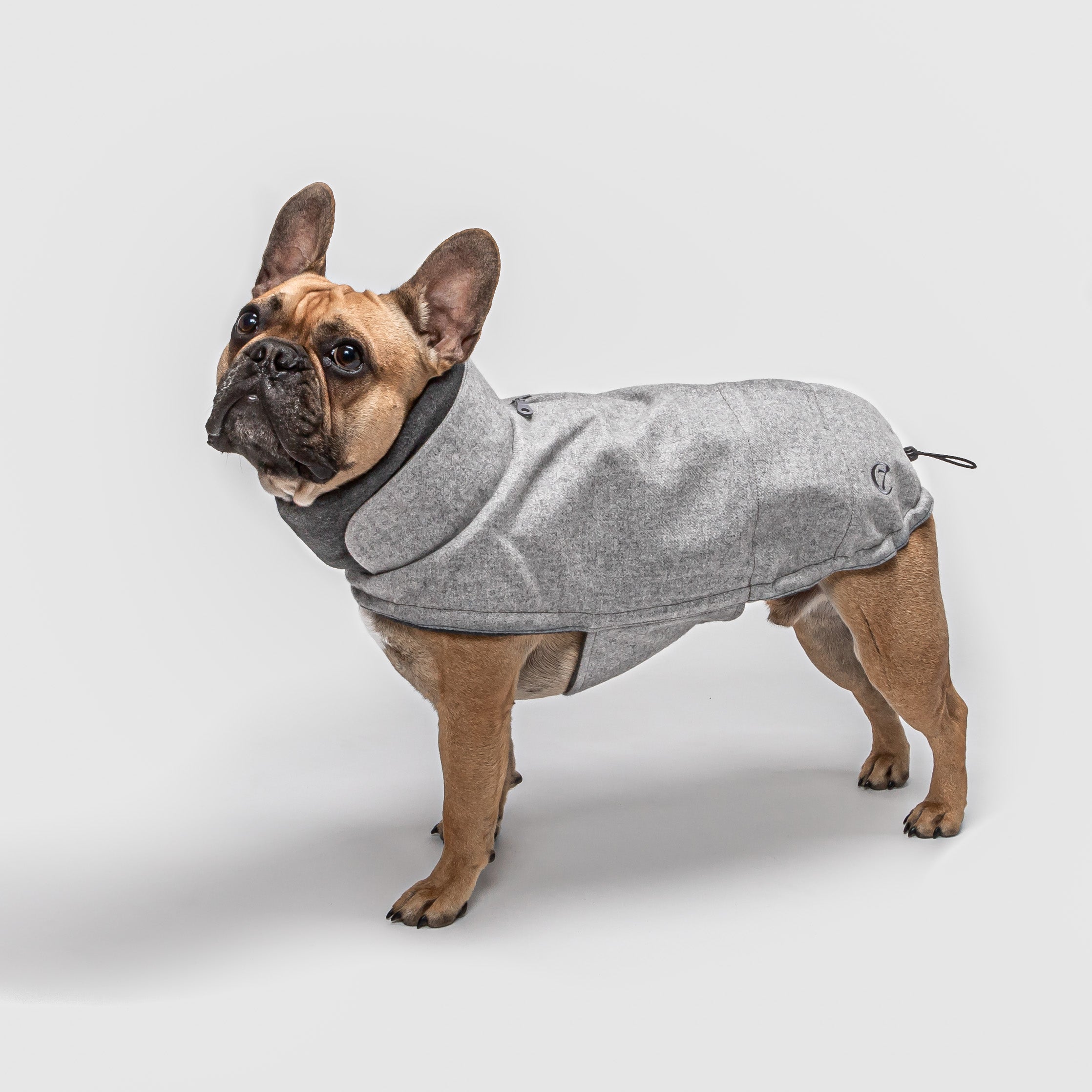 Cloud7 Hundemantel Brooklyn FRANZÖSISCHE BULLDOGGE Flanell Grey Französische Bulldogge