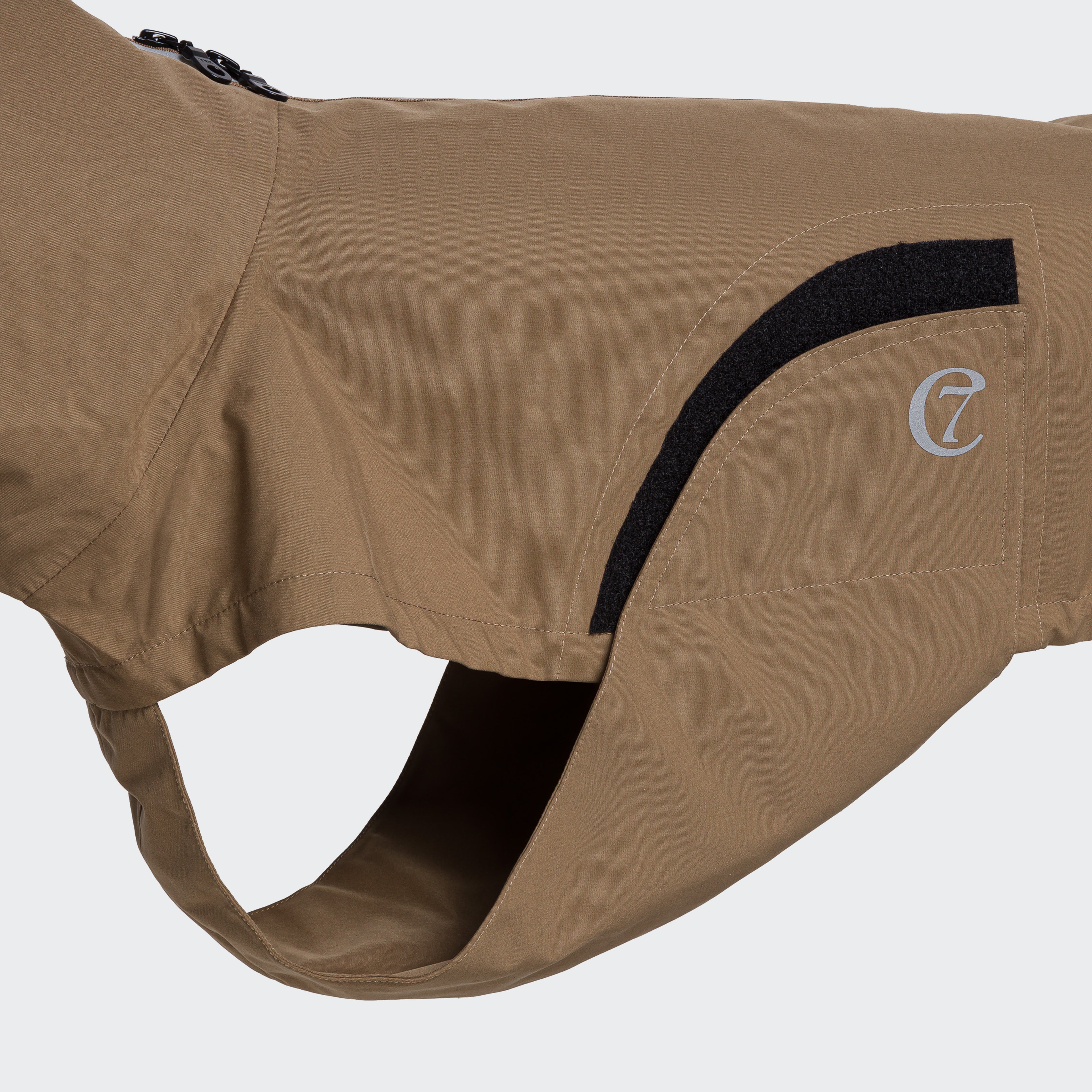 Cloud7 Hunderegenmantel Dublin Sienna Hundemantel mit Bauchschutz