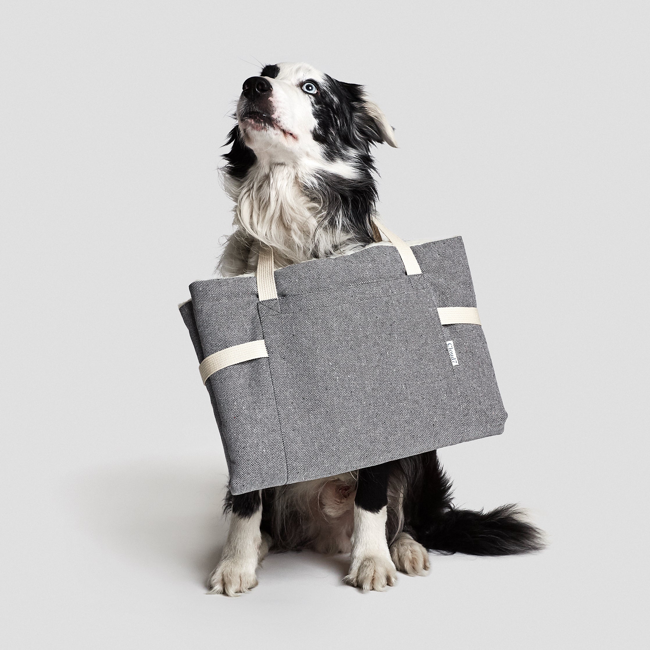 Cloud7 Hundereisebett Tweed Grey Hundedecke