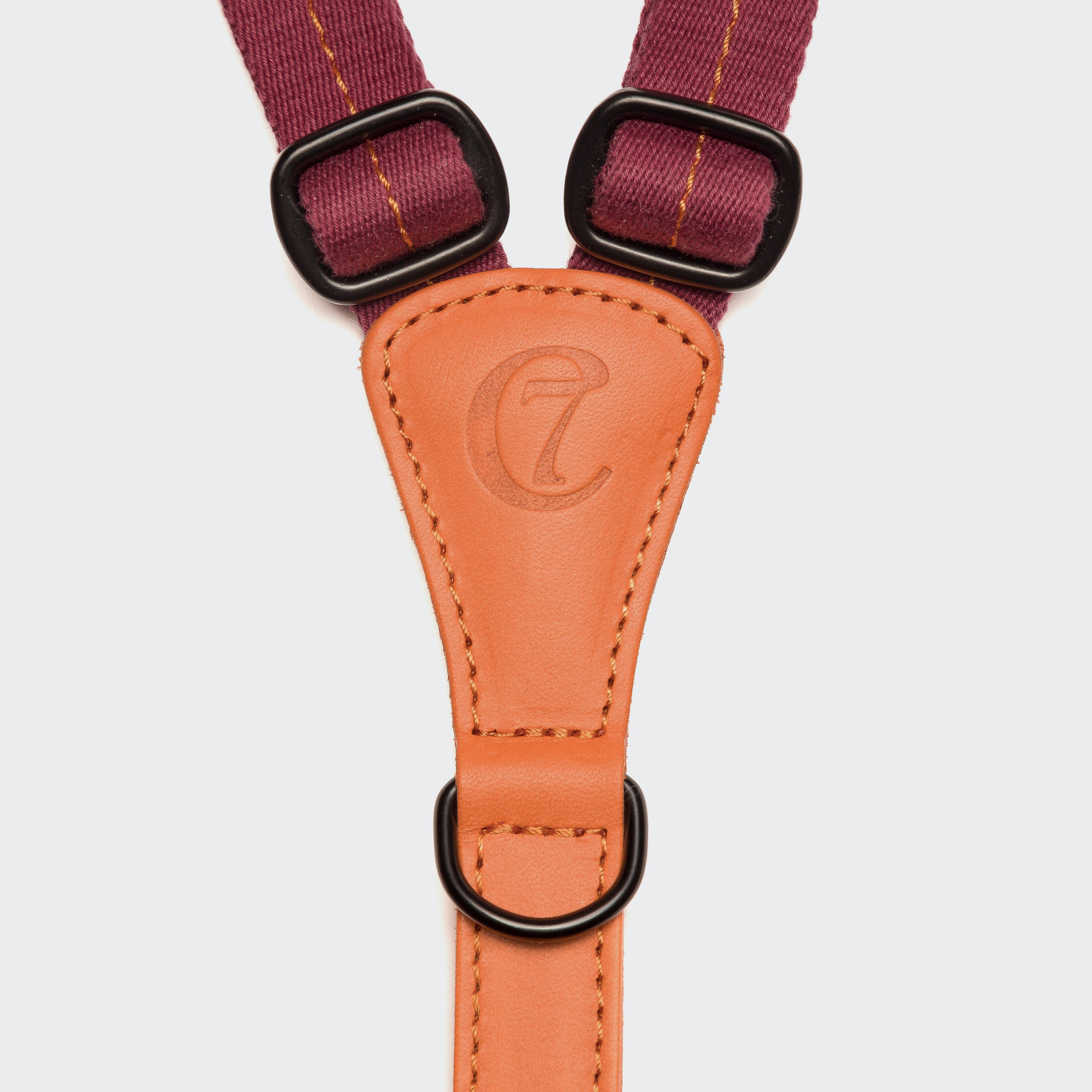 Cloud7 Y-Hundegeschirr Madeira Papaya Hundegeschirr mit Leder und Gurtband