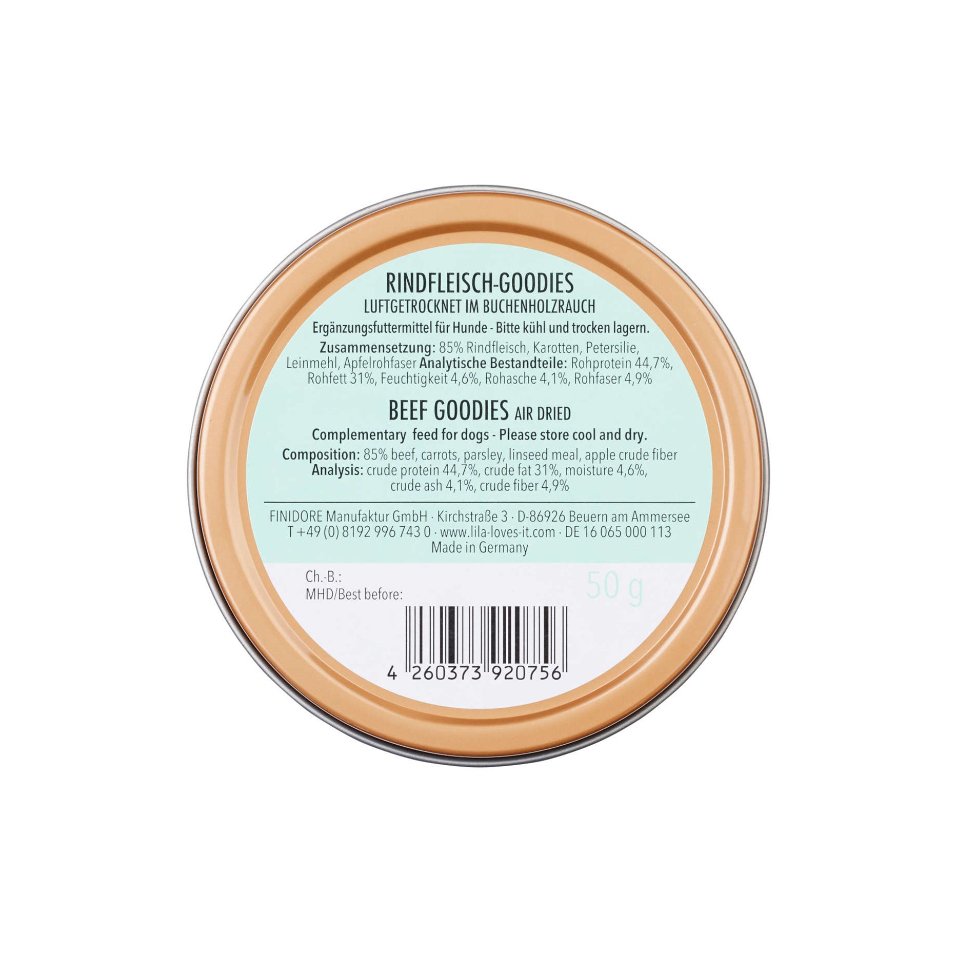 LILA LOVES IT Rindlfeisch Goodies 50 Gramm Hundesnacks