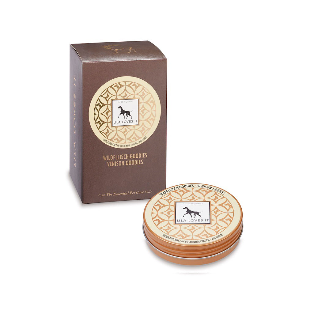 LILA LOVES IT Wildfleisch Goodies Box 350 Gramm Nachfüllpackung Leckerlidose