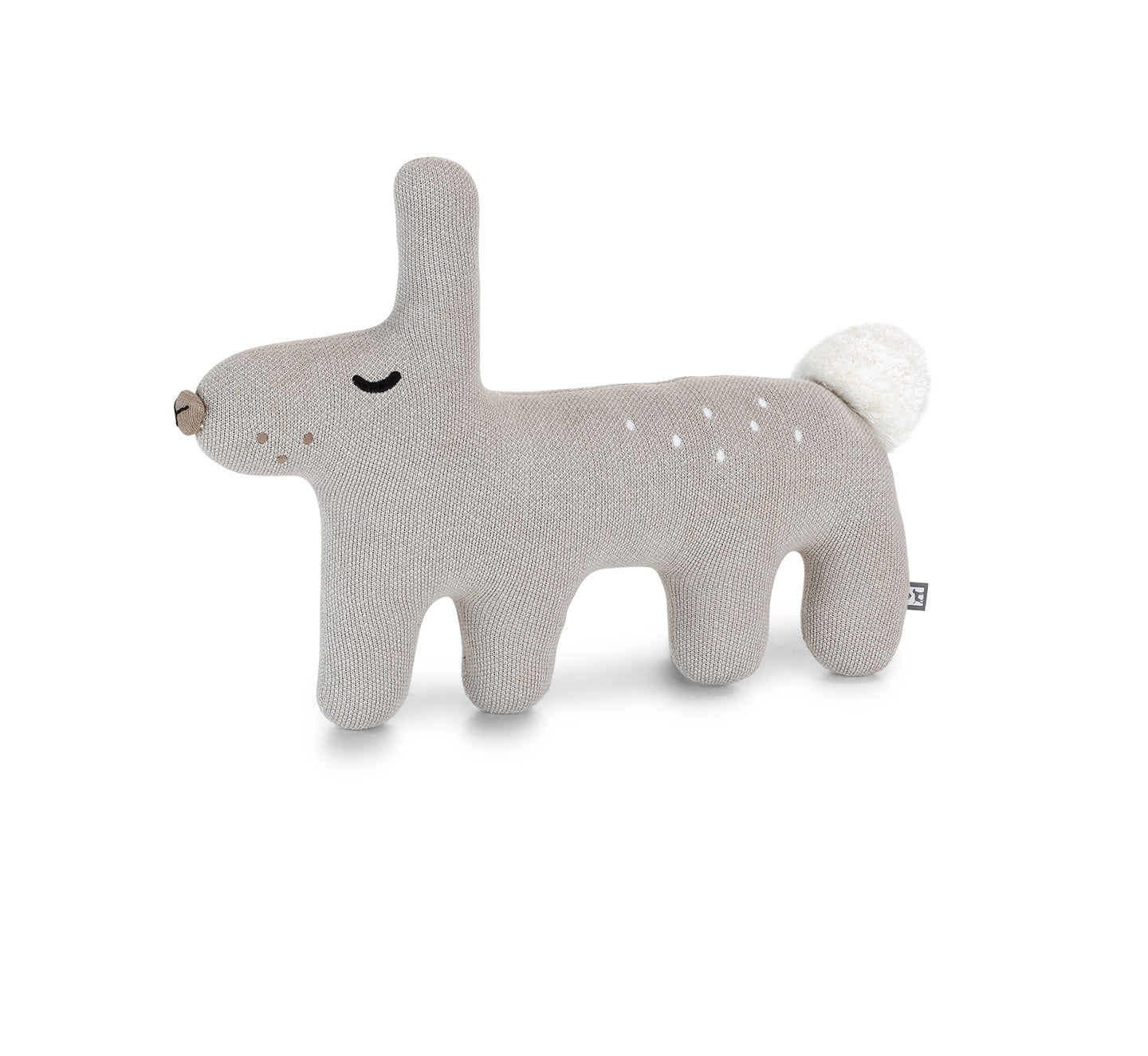 MiaCara Bosco Stofftier Hase Grau Designer Hundespielzeug