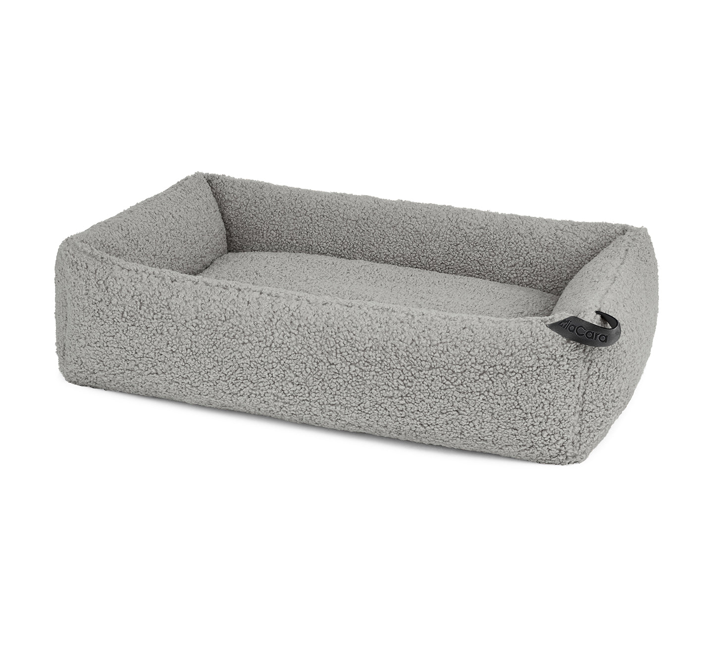 MiaCara Senso Box-Bett Kiesel flauschiges Hundebett mit Rand