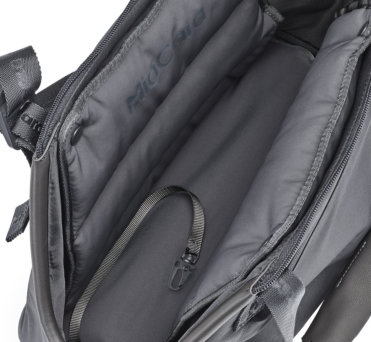 MiaCara Sporta Hundetragetasche Asphalt S Hundetasche mit Leine