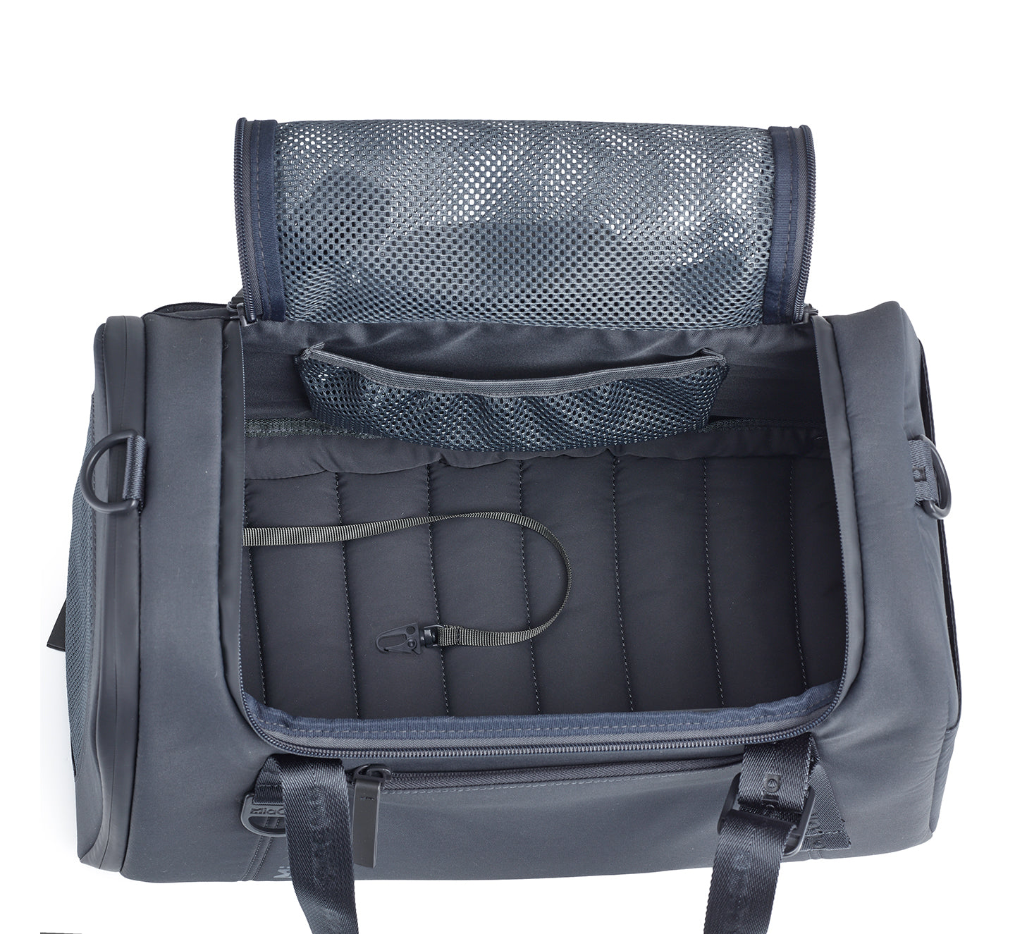 MiaCara Volata Flugreisetasche Asphalt Hundereisebett