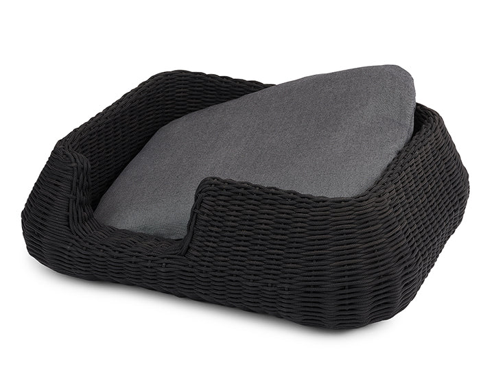 Miacara Mio Hundekorb Anthrazit modernes Hundebett in grau