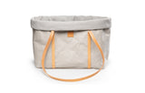      2.8 duepuntootto ANNIE paper dog bag grey canvas Hundereisetasche