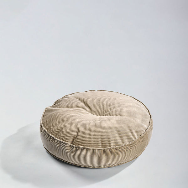Buciano Hundekissen Mira Beige Rundes Hundekissen aus Cord