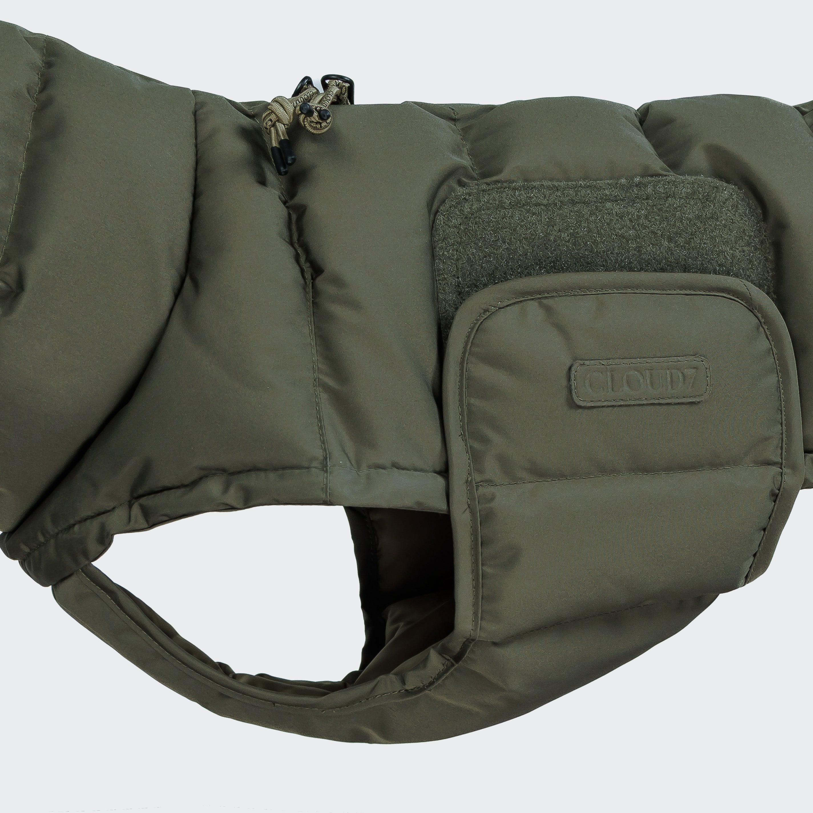 Cloud7 Hundemantel Dackel Alaska Light Olive Hundewintermantel Wintermantel für Hunde Winterjacke für Hunde