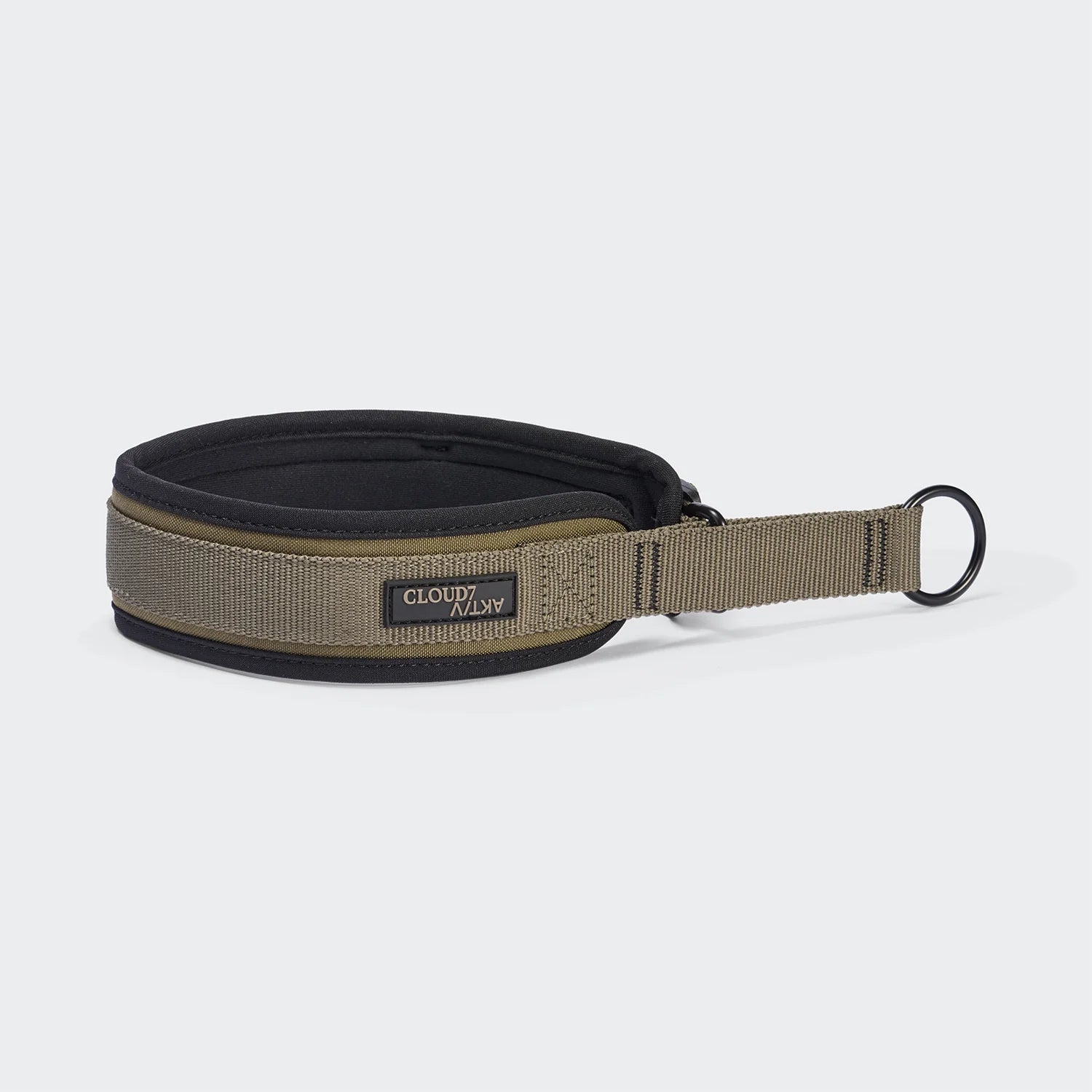 Cloud7 C-1 Zugstopp Halsband AKTIV Softshell Olive Hundehalsband verstellbar