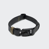Cloud7 Hundehalsband BioThane Ipanema Schwarz Olive verstellbares Biothane Hundehalsband