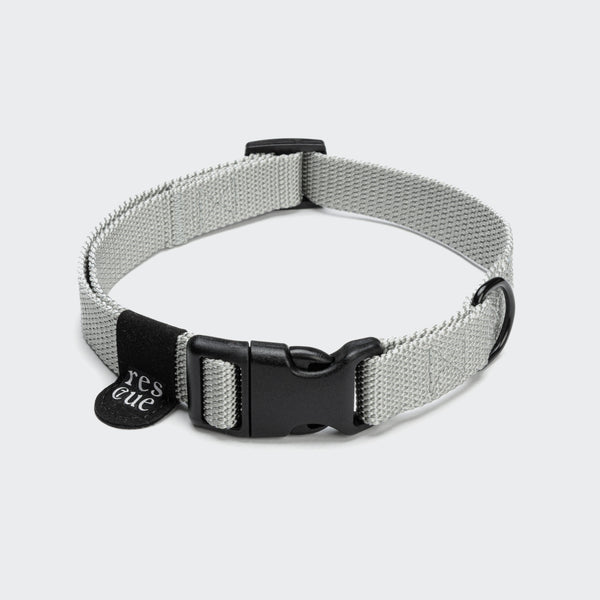 Cloud7 Hundehalsband Nylon RESC7UE Silber leichtes Hundehalsband