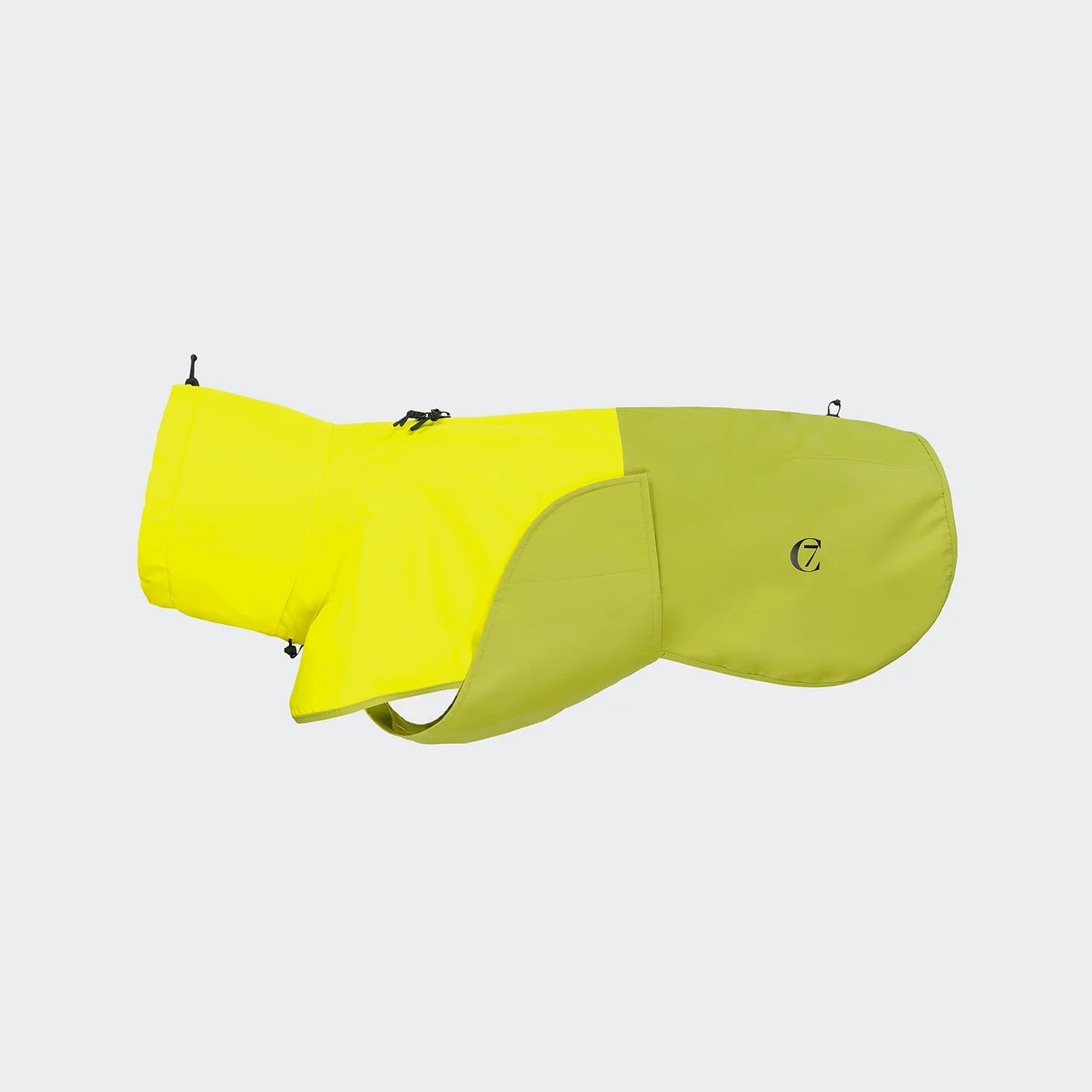 Cloud7 Hunderegenmantel AKTIV Neon-Green / Light-Olive Regenmantel für Hunde