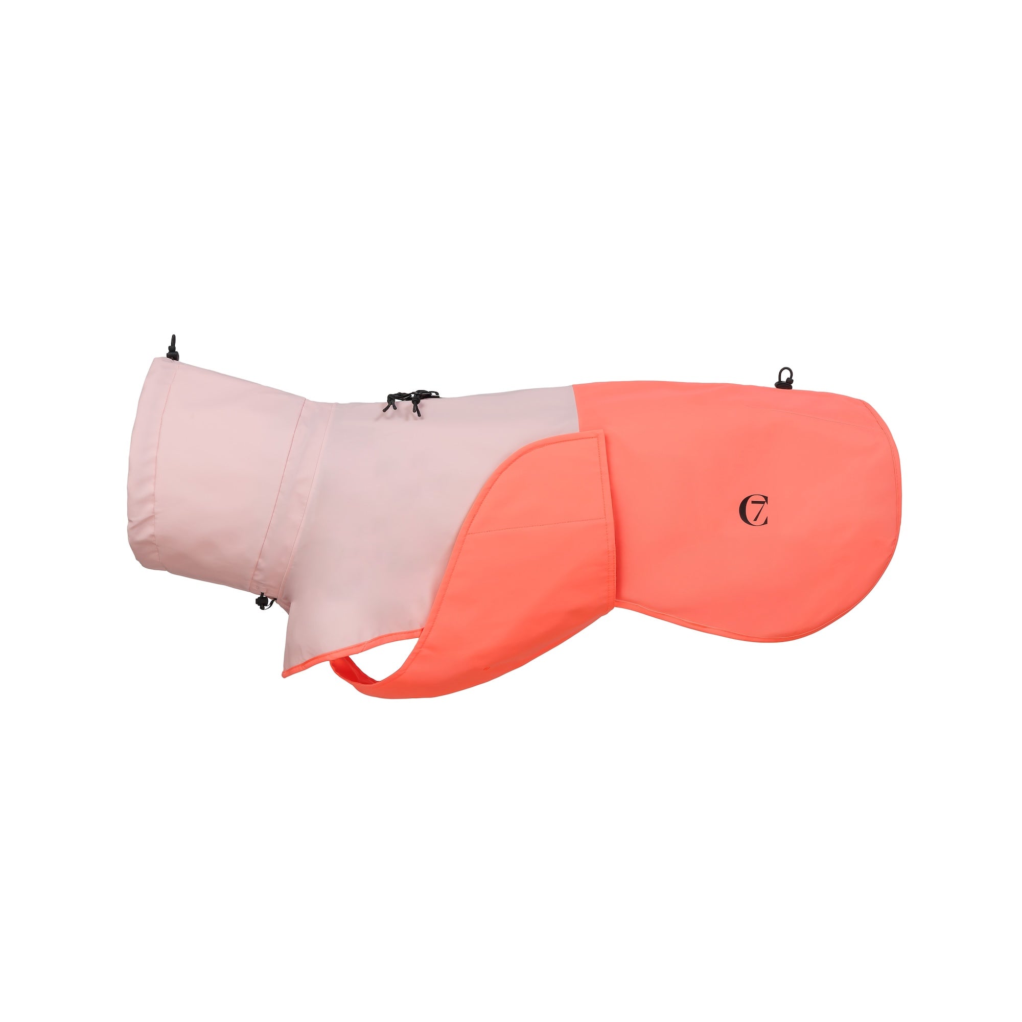 Cloud7 Hunderegenmantel AKTIV Peach/Neon Pink Hundemantel wasserdicht