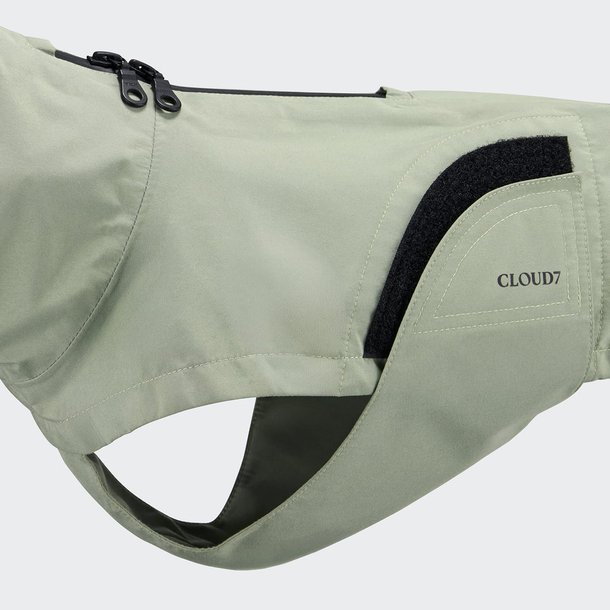 Cloud7 Hunderegenmantel DACKEL Dublin 2.0 Dusty Mint Hundemantel wasserabweisend