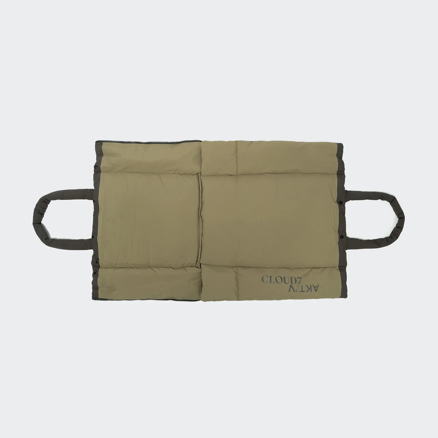 Cloud7 Hundereisebett Tote Bag Aktiv Puffer Dark Grey Khaki Hundereisebett für unterwegs