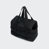 Cloud7 Hundetasche Bergamo Waxed Cotton Black Hundereisetasche fuer Dackel