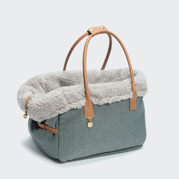 Cloud7 Hundetasche Como Petrol Grey Dackeltasche waschbar