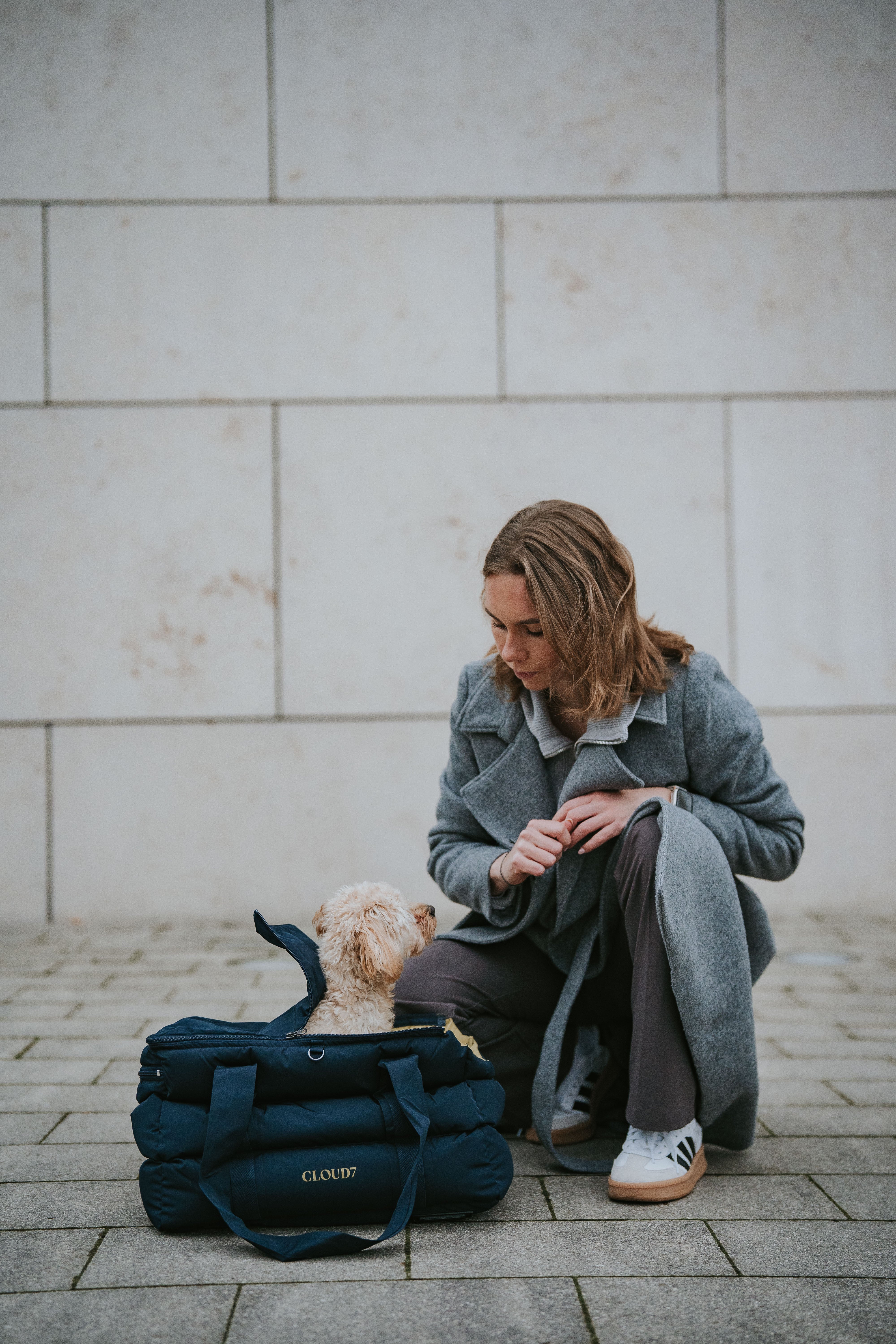 Cloud7 Hundetasche Montreal Navy Reisetasche Hund Auto