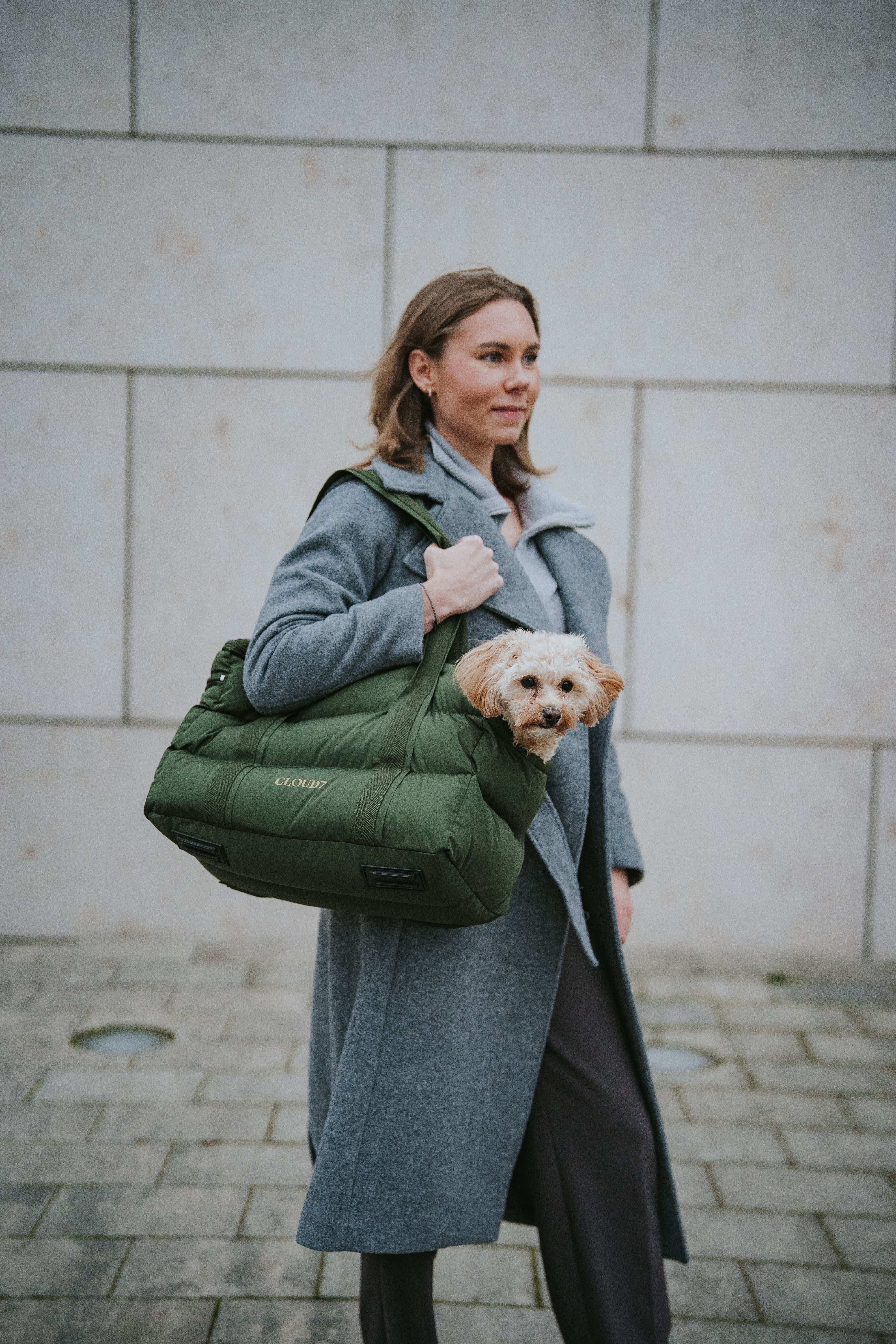 Cloud7 Hundetasche Montreal Olive Hundetragetasche Auto