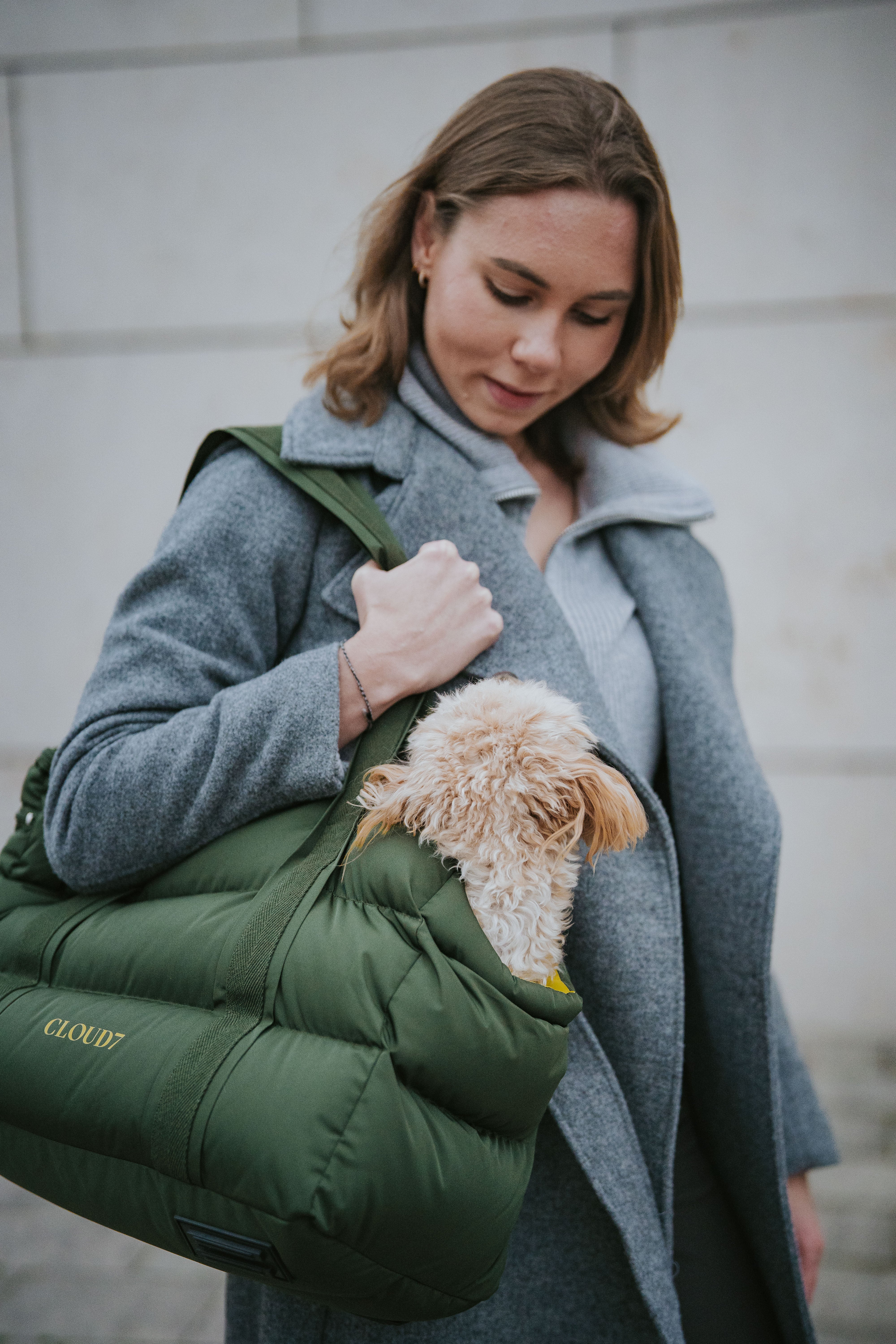 Cloud7 Hundetasche Montreal Olive Hundetragetasche Dackel