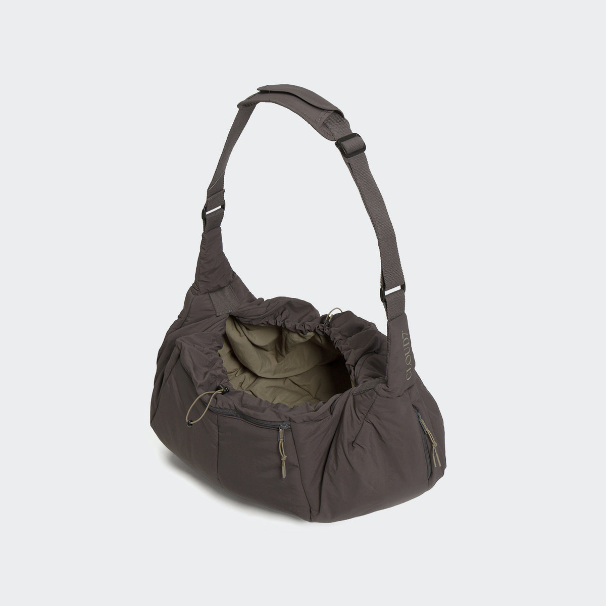 Cloud7 Hundeumhängetasche LTTL Puffer Dark Grey Khaki