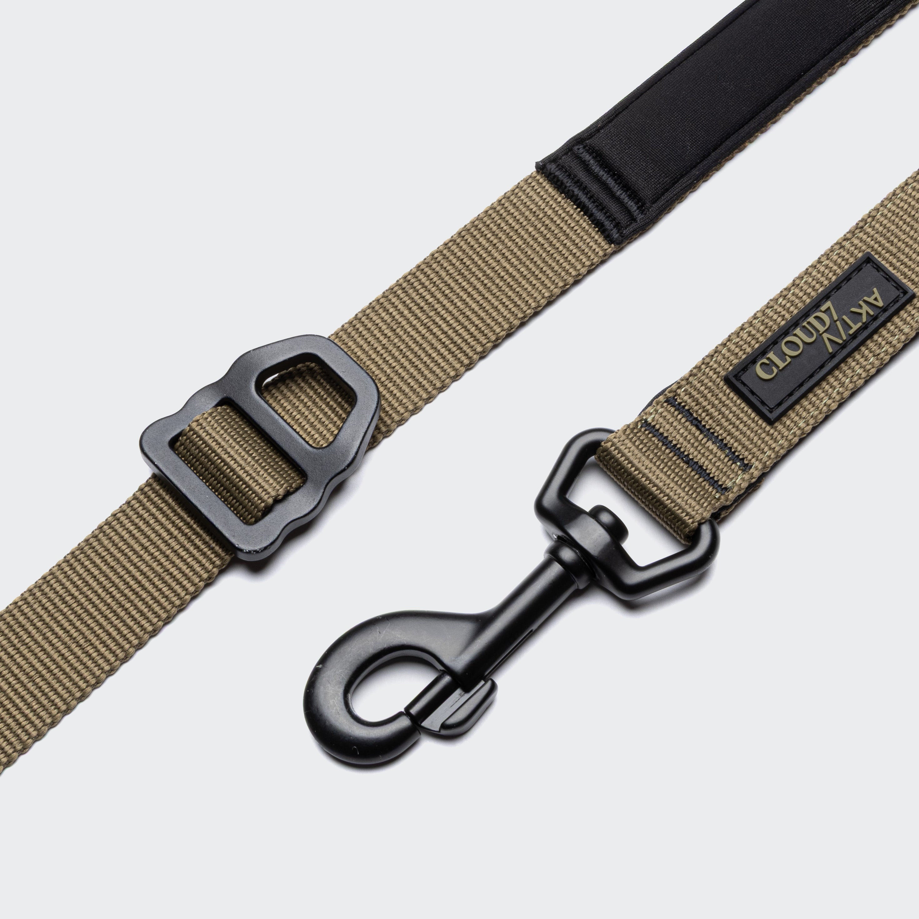 Cloud7 L-1-Hands-Free-Leash AKTIV Khaki / Grey