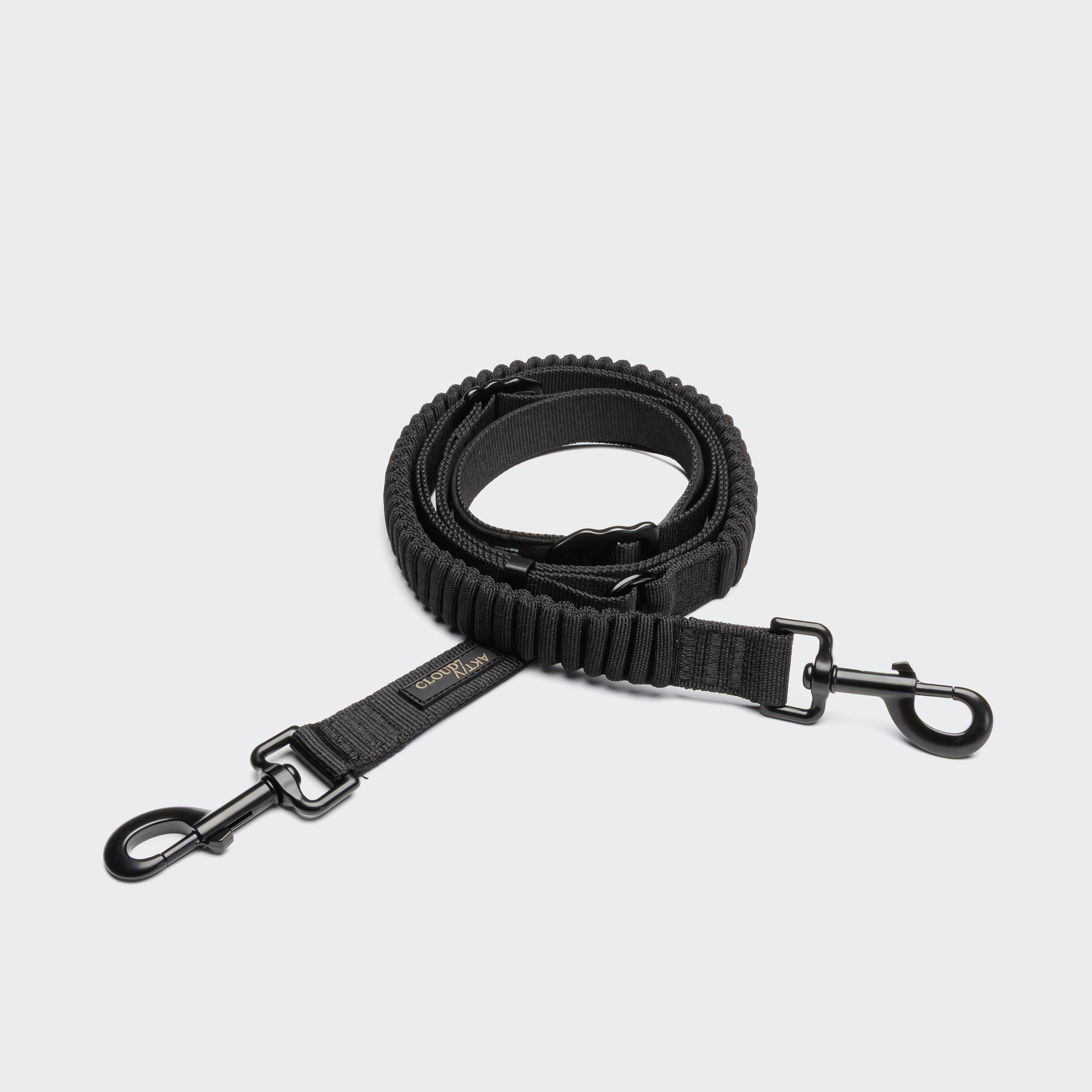 Cloud7 L-2-Jogging-Leash AKTIV Black Verstellbare Hundeleine