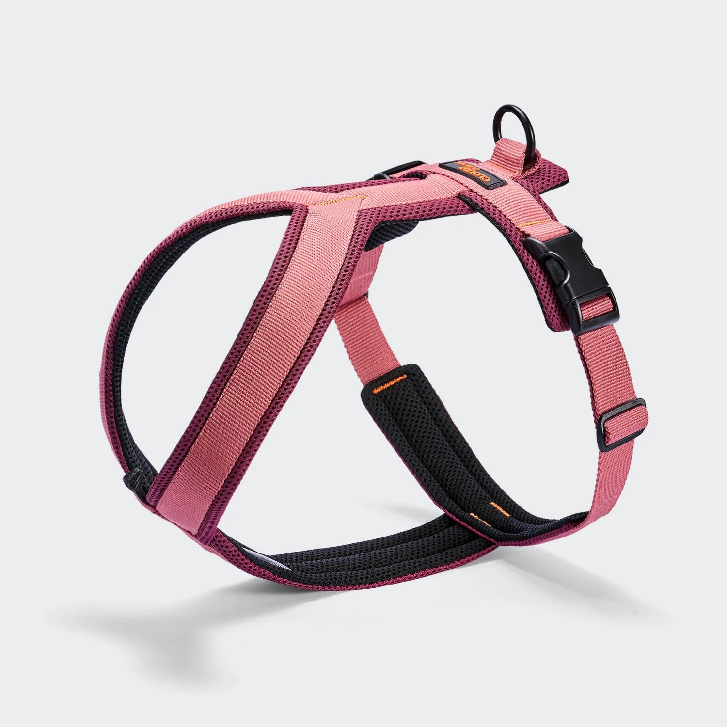 Y-1 Geschirr AKTIV Air-Mesh Aubergine/Soft Rose Hundegeschirr ergonomisch