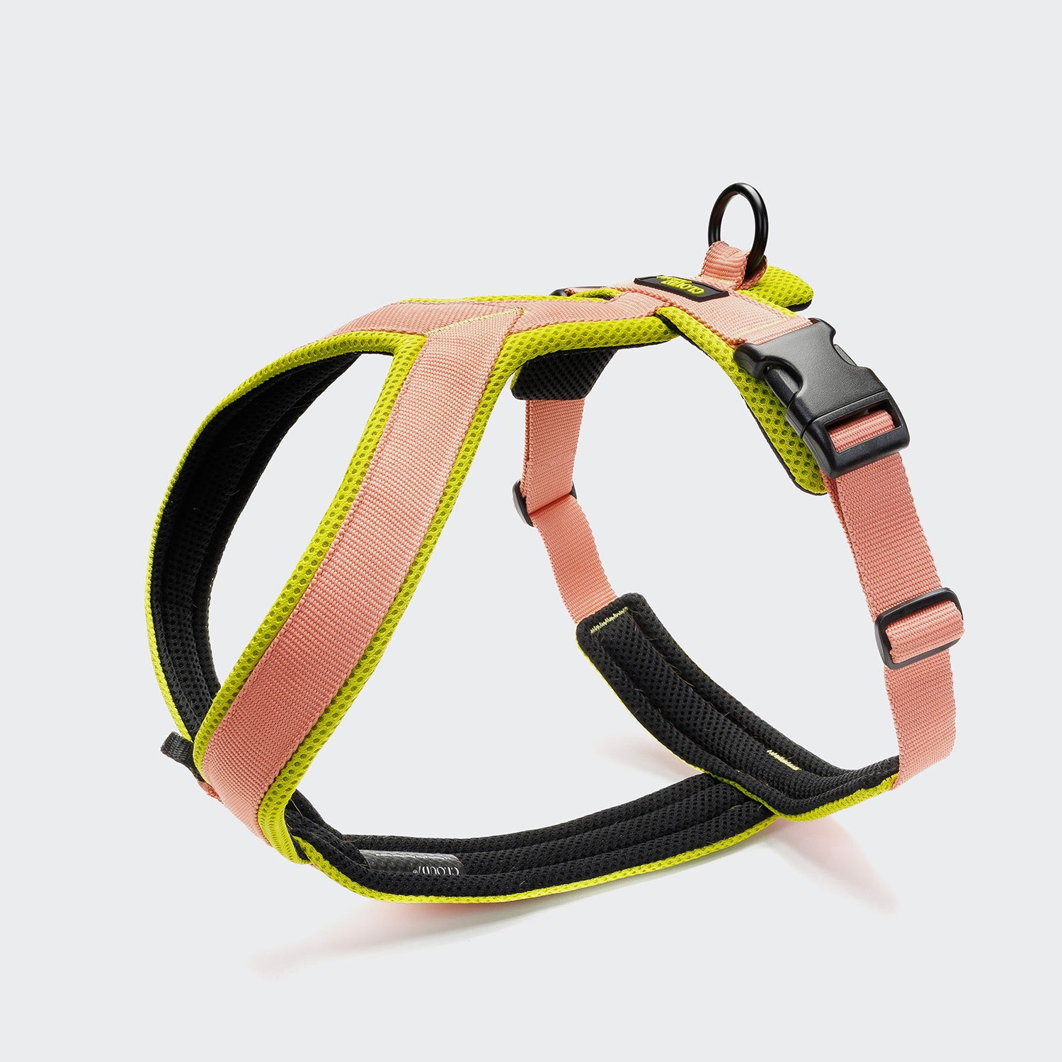 Cloud7 Y-1-Harness Peach / Neon Green Geschirr für Hunde Sport mit Hund