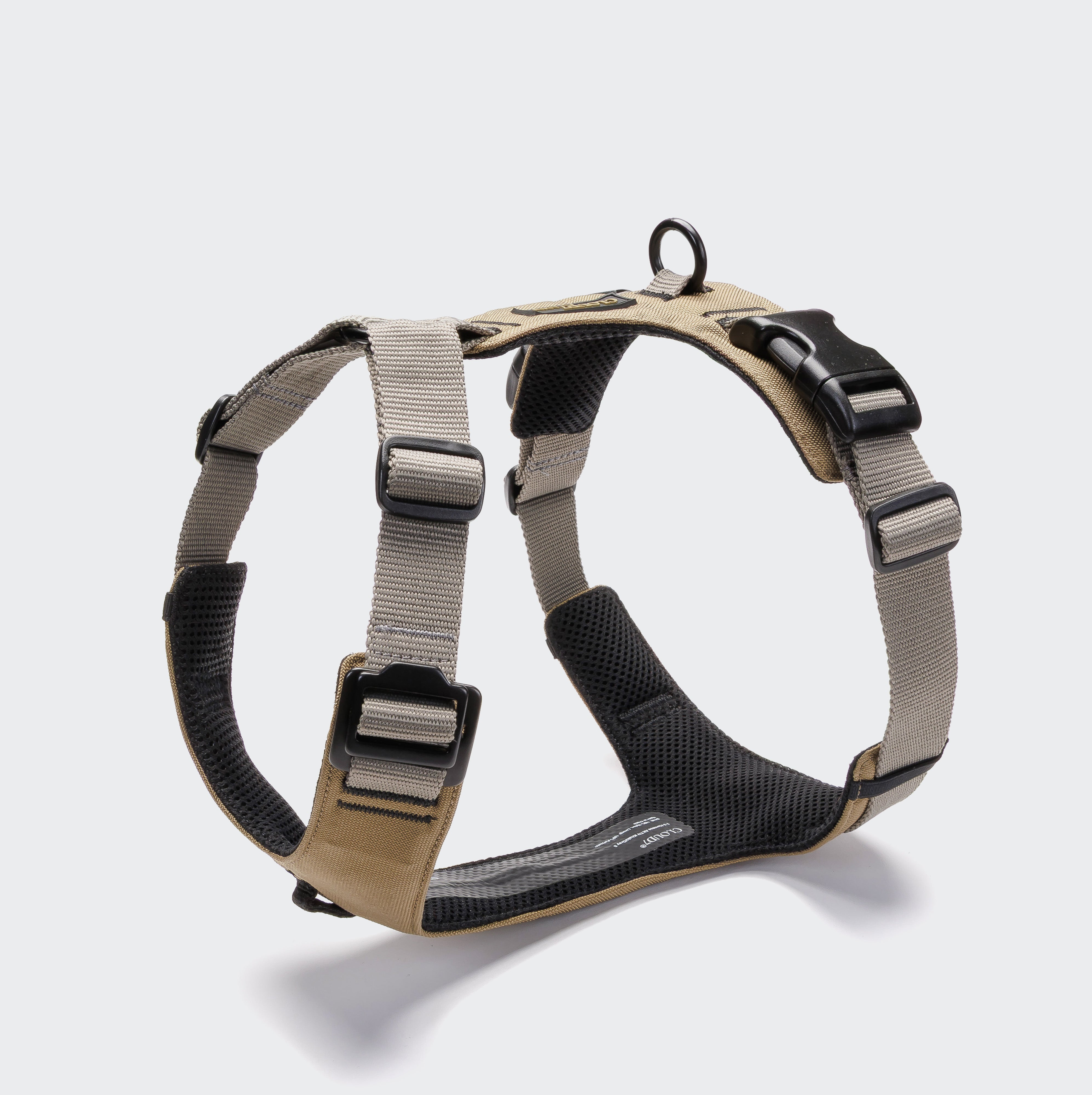 Cloud7 Y-2-Harness AKTIV Khaki / Grey Hundegeschirr waschbar