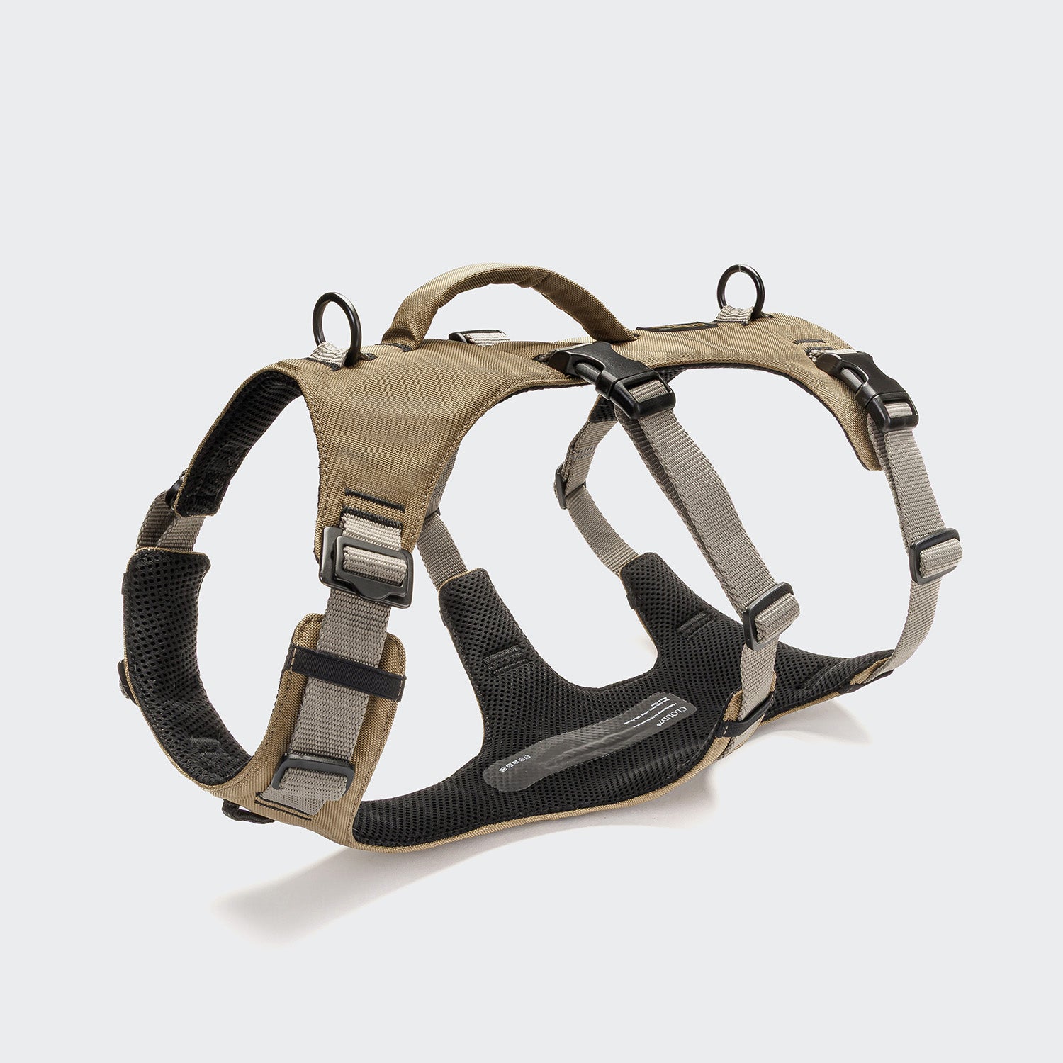 Cloud7 Y-Safe-Harness Khaki / Grey Sicherheitsgeschirr für Angsthunde