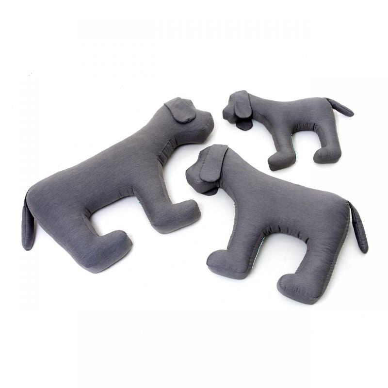 Doctor Bark Toy Dog Grau