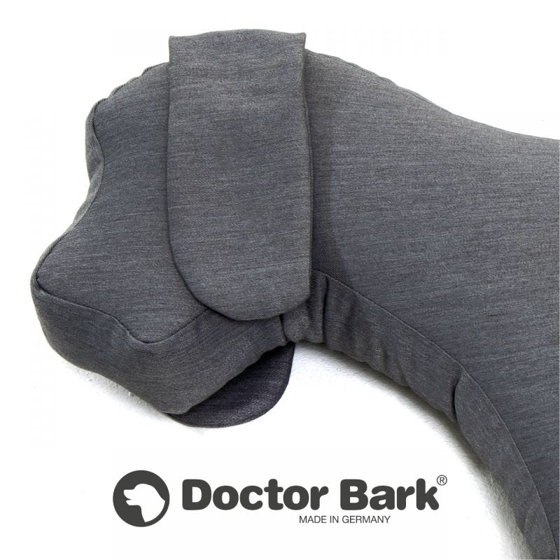 Doctor Bark Toy Dog Grau Hundespielzeug 