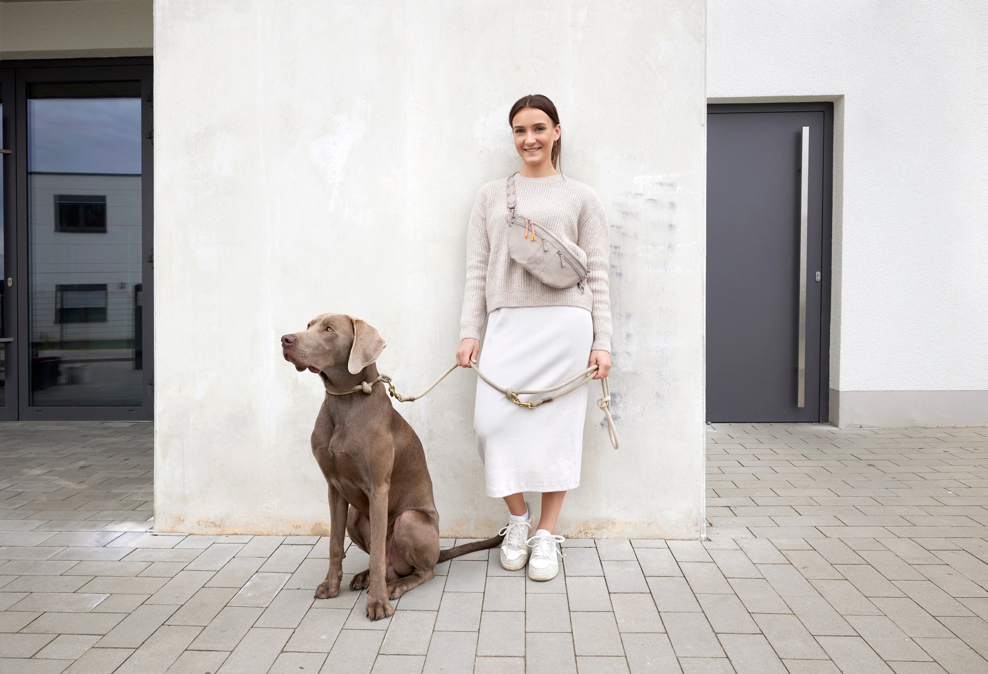 PALOPA Hunde Leckerlibeutel Emma Taupe Dog Bag