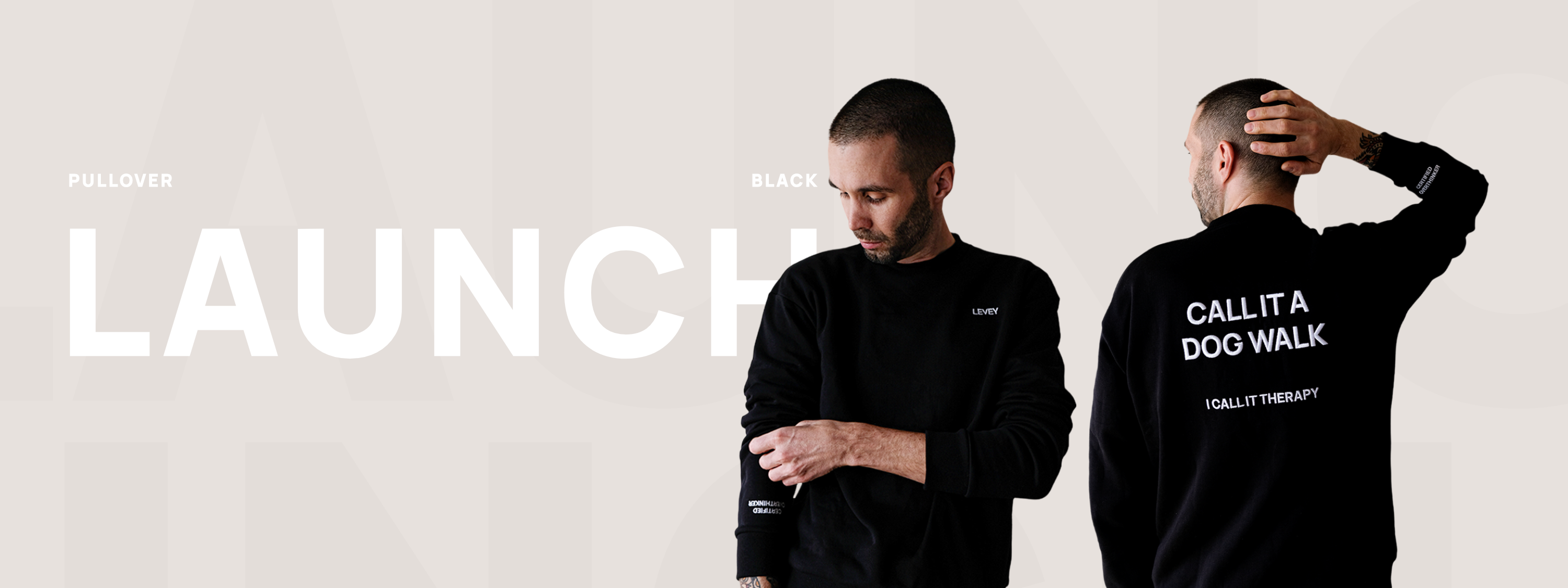 LEVEY Pullover für Hundemenschen Call it a dog Walk Sweater Hundebesitzer Sweater Hunda