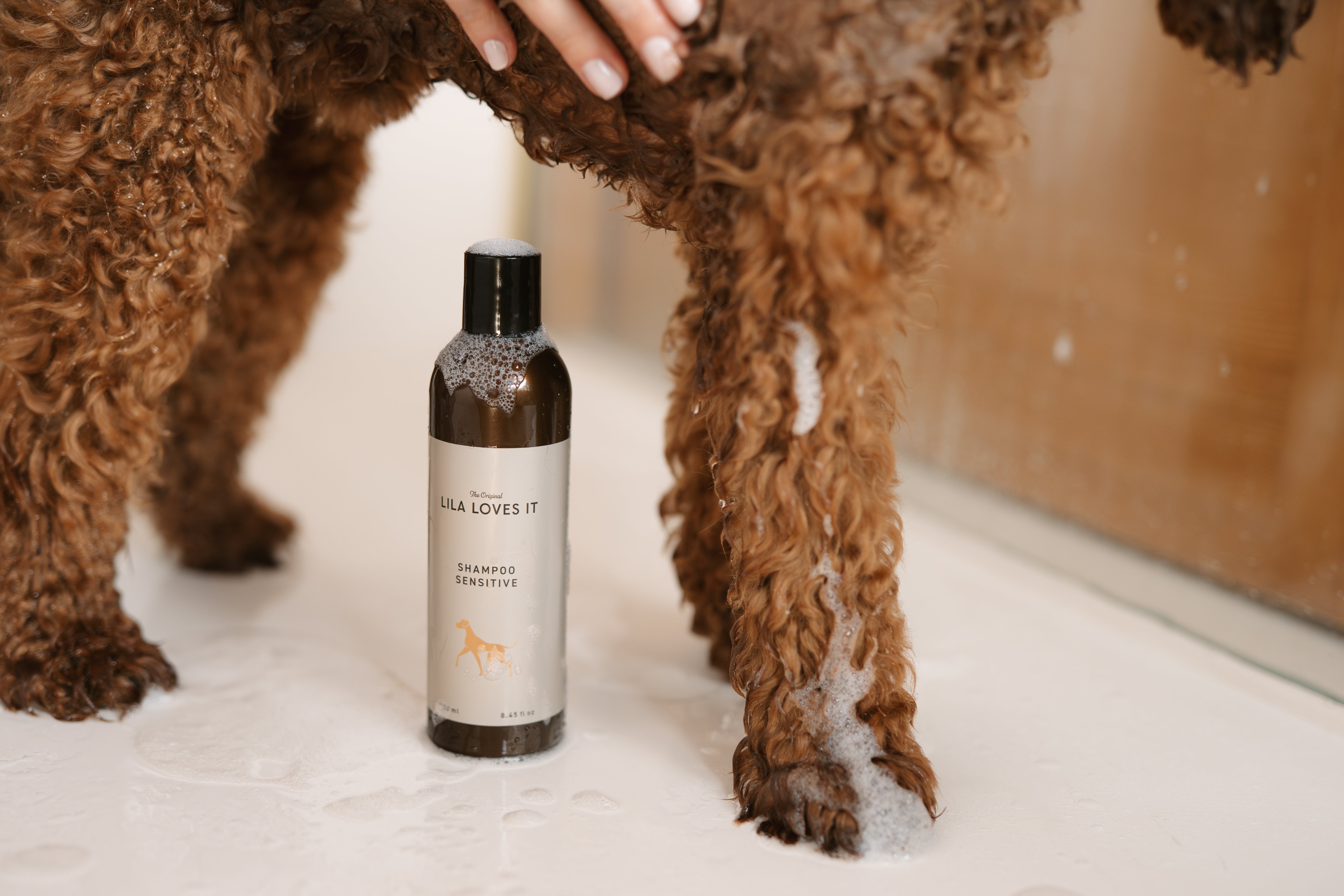LILA LOVES IT Shampoo Sensitive Shampoo Sensitive für Hunde Shampoo Haarpflege Hund natürlich 