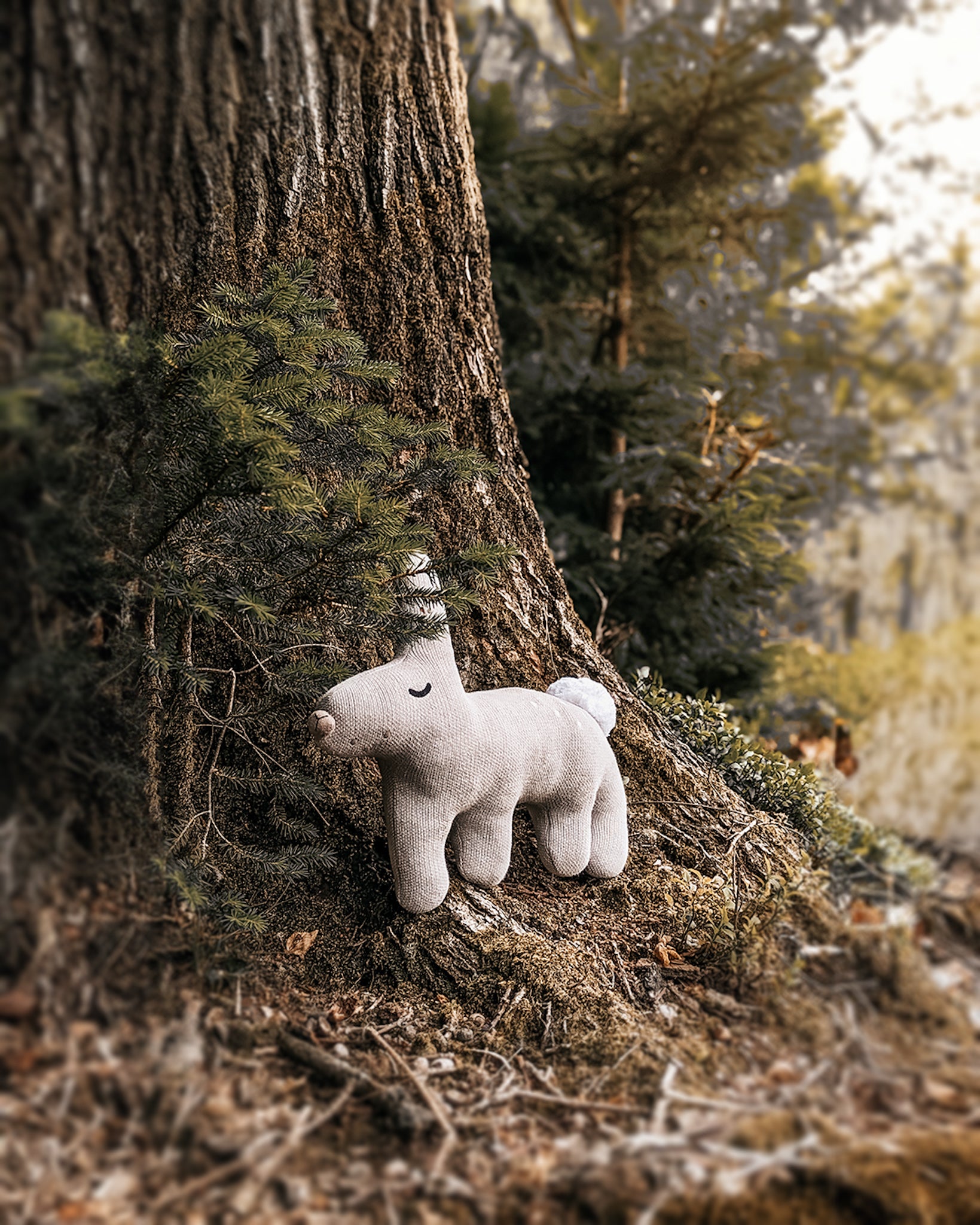 MiaCara Bosco Stofftier Hase Grau Spielzeug für Hunde unkaputtbar