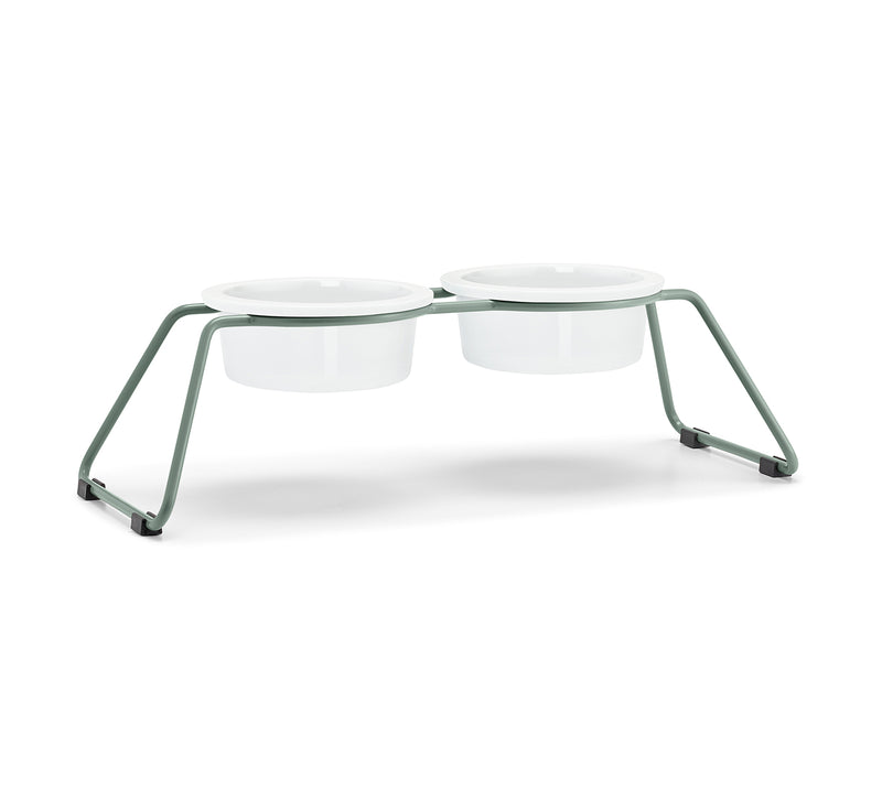 MiaCara Cena Napfstaender Dusty Green mit Porzellannapf
