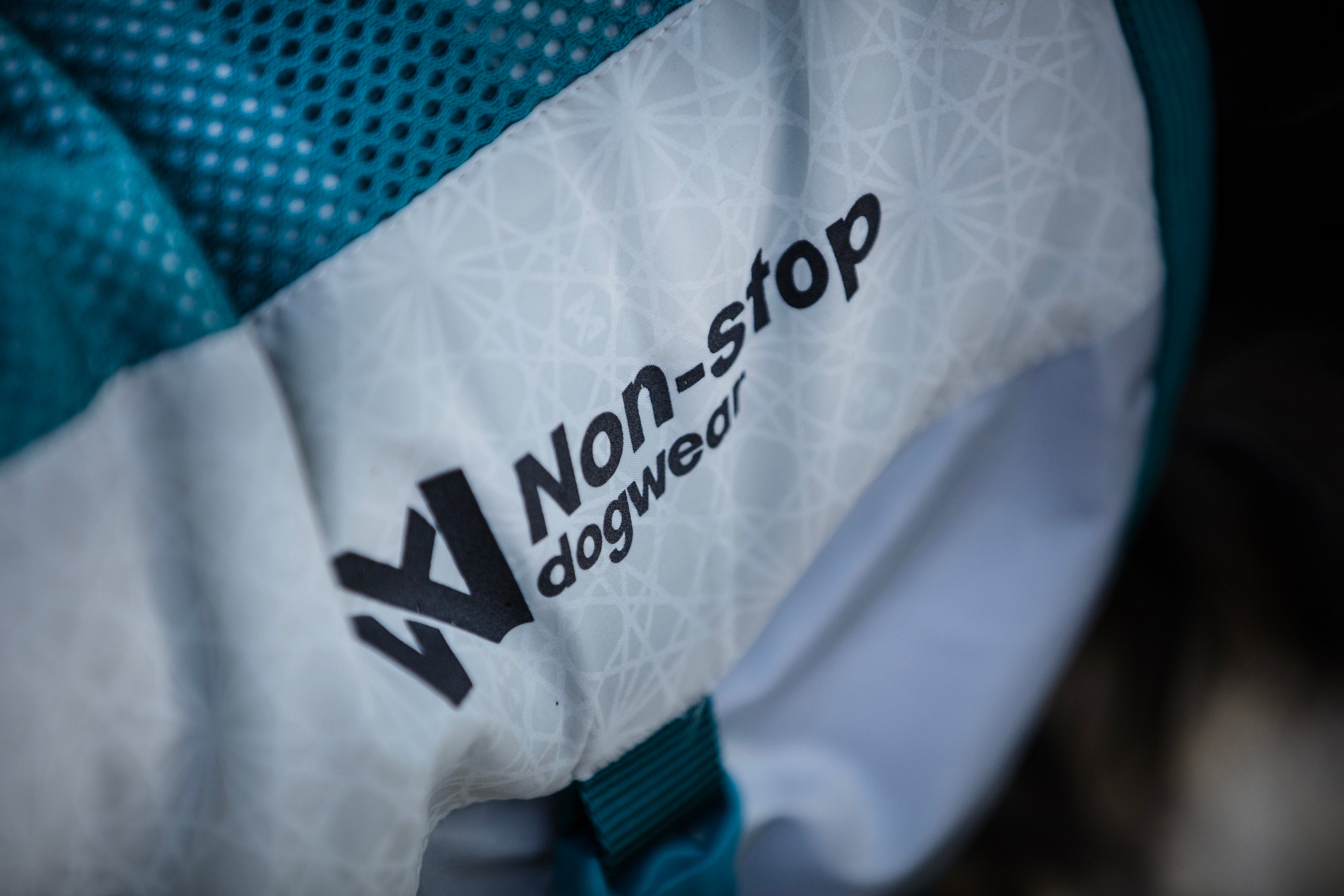 Non-stop dogwear® Cooling Vest Light Gray / Teal Hunde Hitzeschutz Sommer