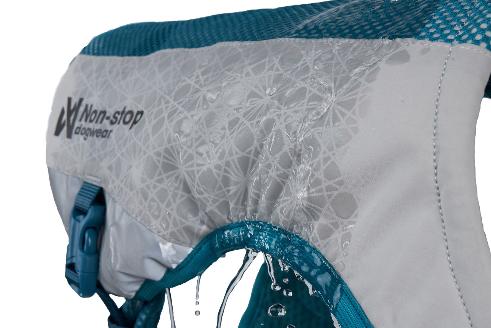 Non-stop dogwear® Cooling Vest Light Gray / Teal Kühlweste für Hunde