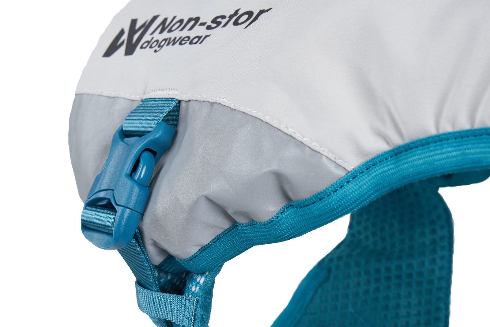 Non-stop dogwear® Cooling Vest Light Gray / Teal Kühlweste für Hunde Hitzeschutz für Hunde