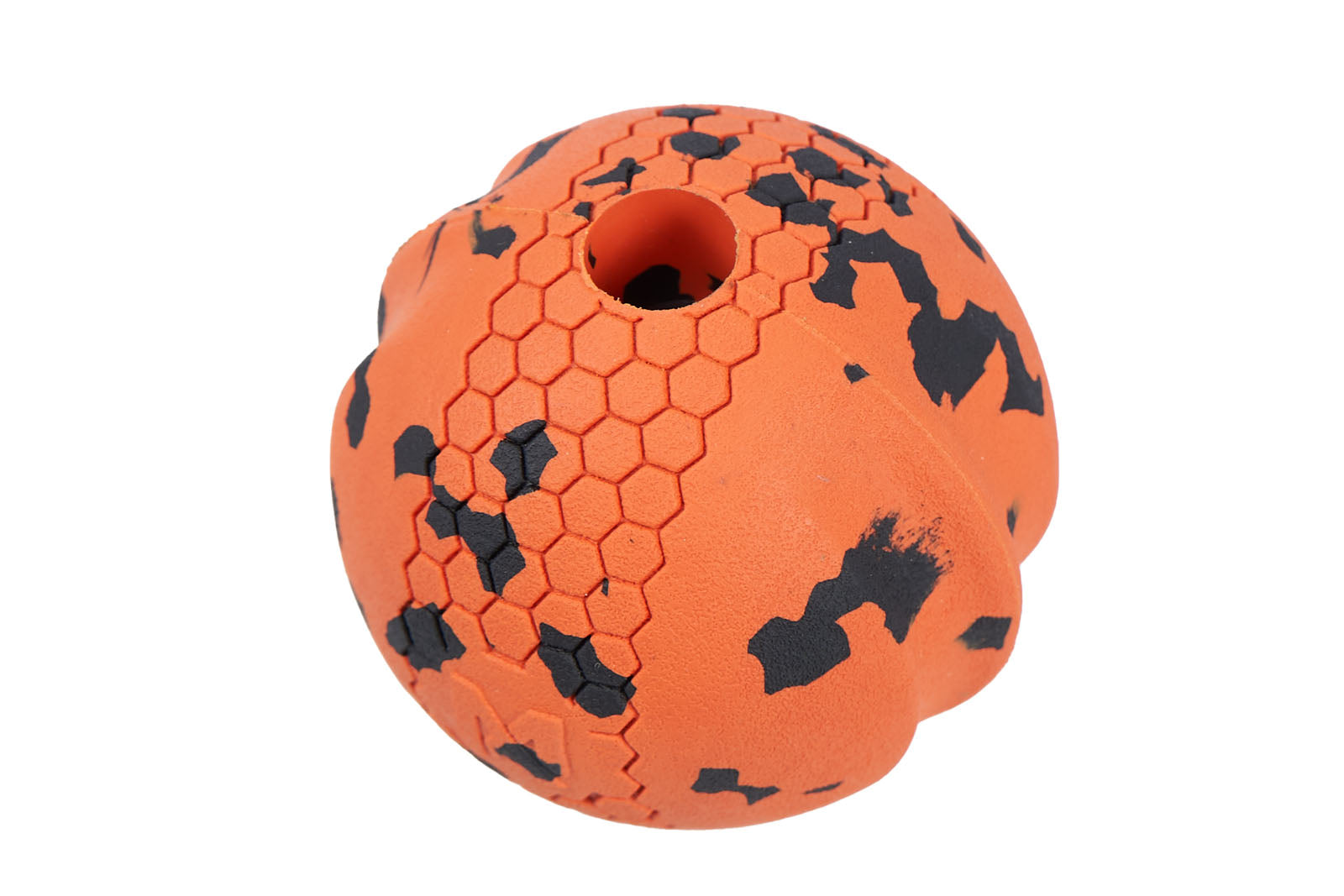 Non-stop dogwear® Dog Ball Orange / Black Beschäftigungsspielzeug für Hunde wasserfest