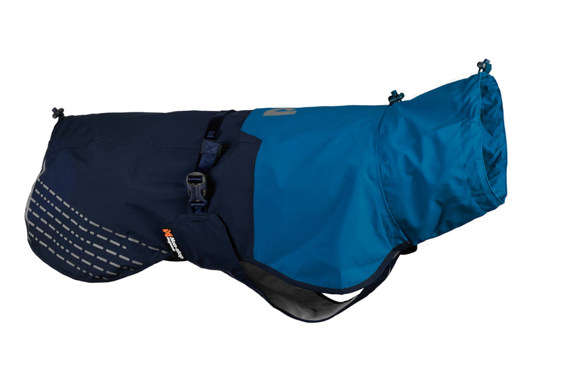 Non-stop dogwear® Fjord Raincoat Blue Hunderegenmantel