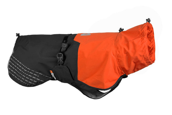 Non-stop dogwear® Fjord Raincoat Orange / Black Hunderegenmantel