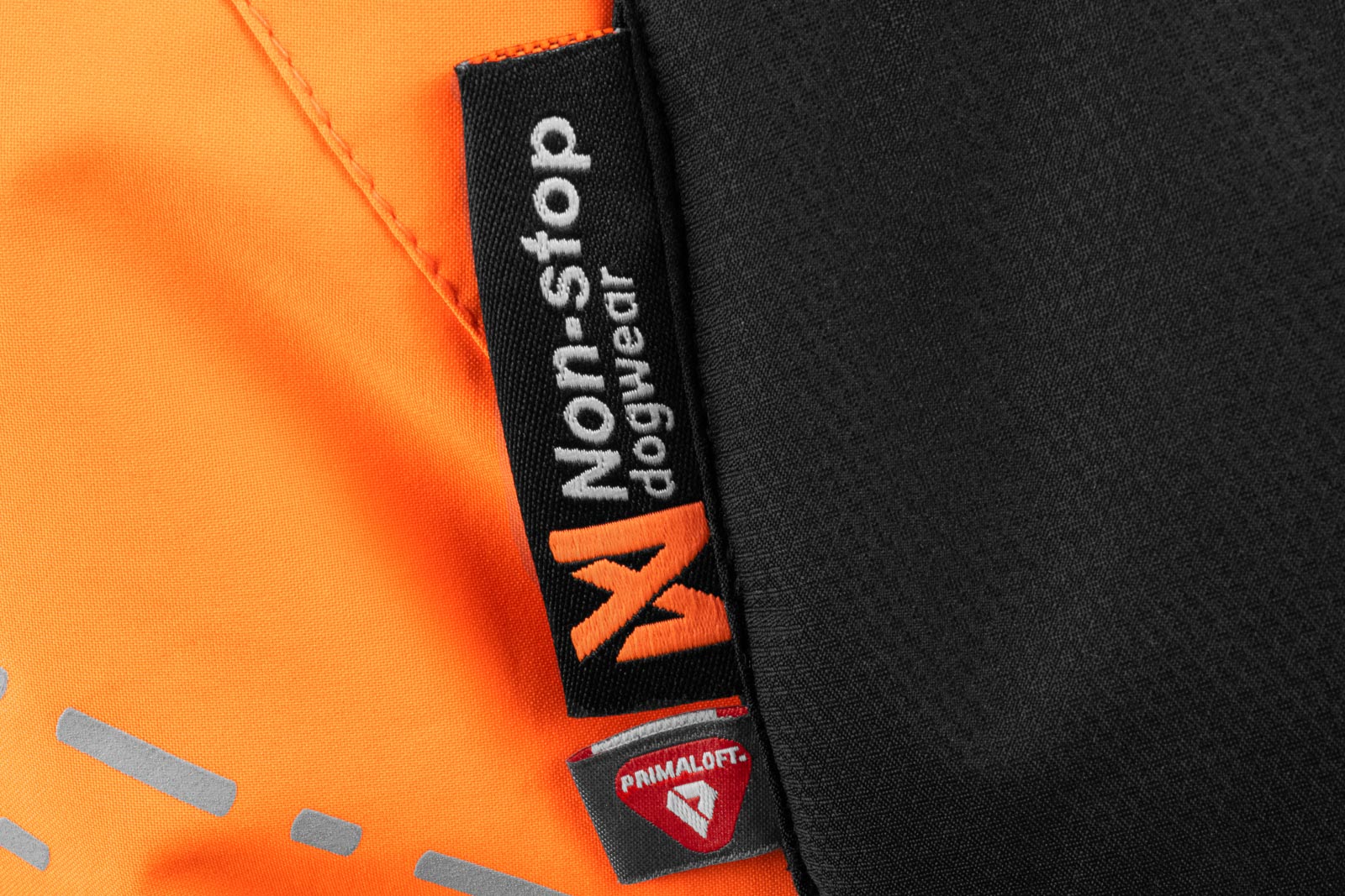 Non-stop dogwear Glacier Jacket 2.0 Orange Black moderne Hundejacke