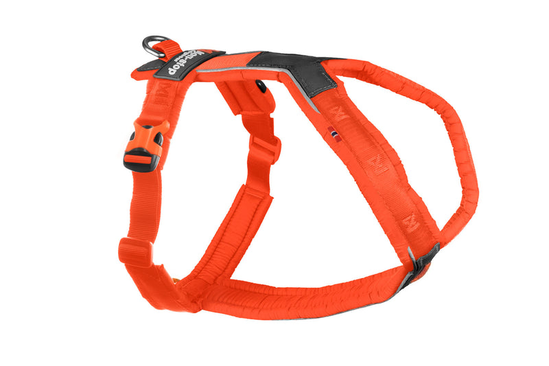 Nonstop Dogwear Line harness 5.0 Orange Orangenes Fuehrgeschirr
